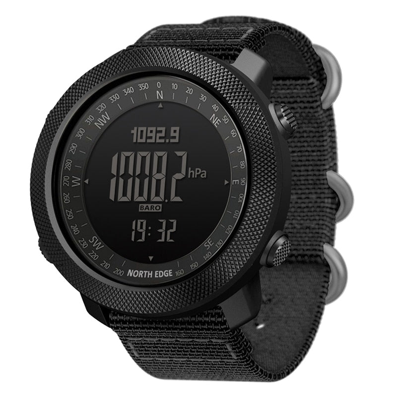 Hombre con correa de nylon reloj digital analógico militar