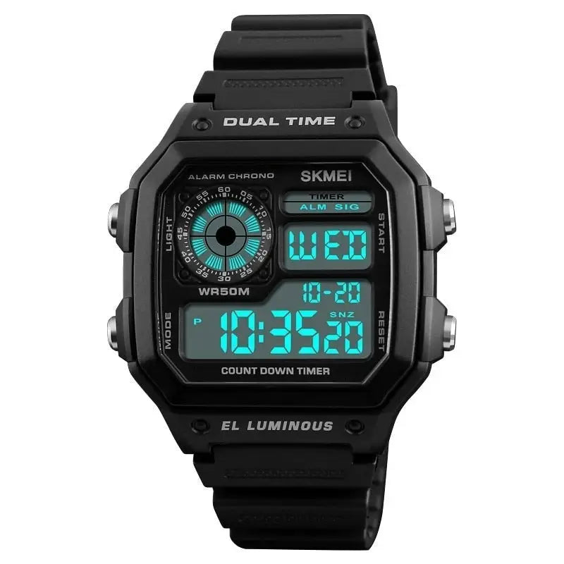 Homme montre militaire
