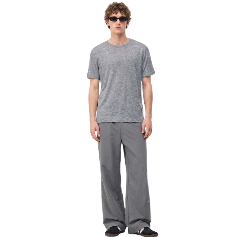 Camiseta lana merino gris
