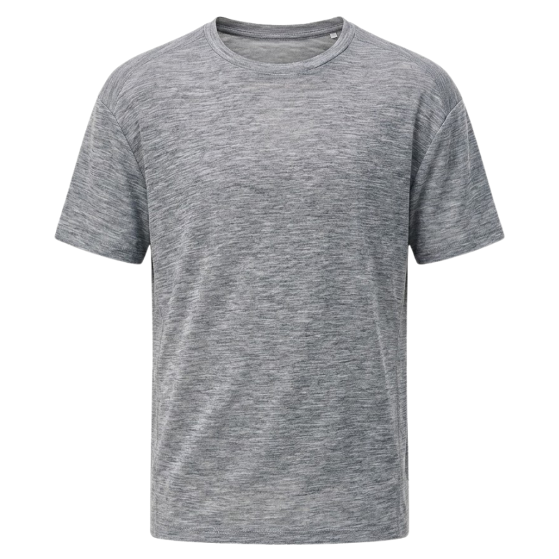 Camiseta lana merino gris