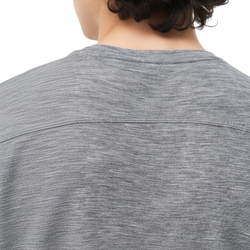 Camiseta lana merino gris