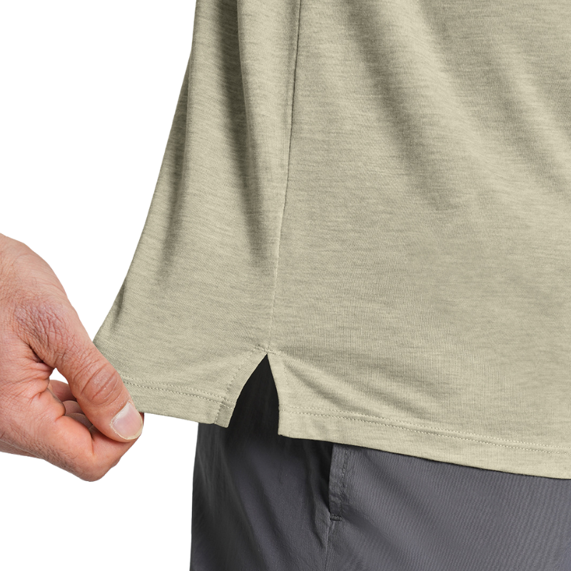 Camiseta lana merino hombre senderismo