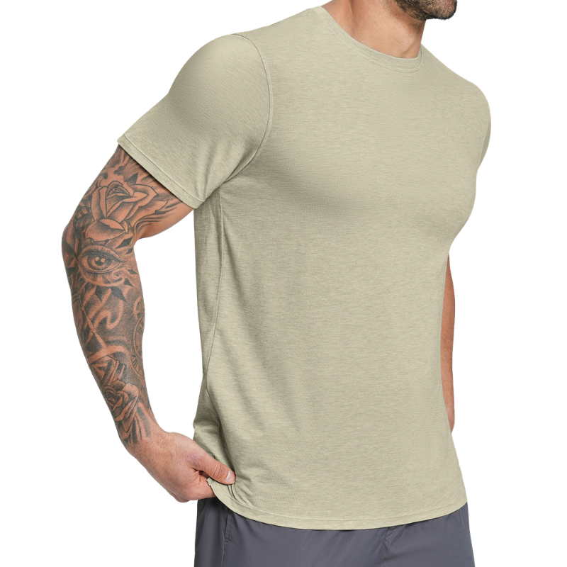 Camiseta lana merino hombre senderismo