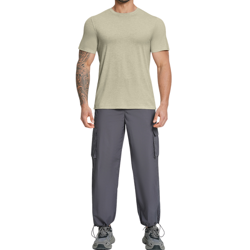 Camiseta lana merino hombre senderismo