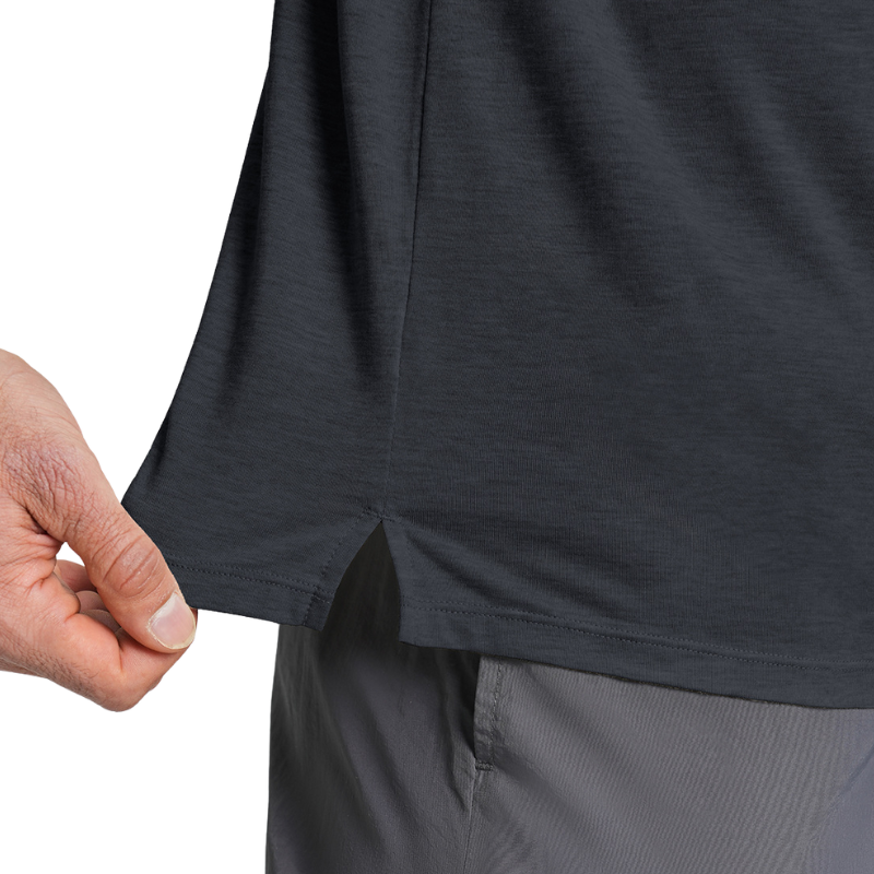 Camiseta lana merino hombre senderismo