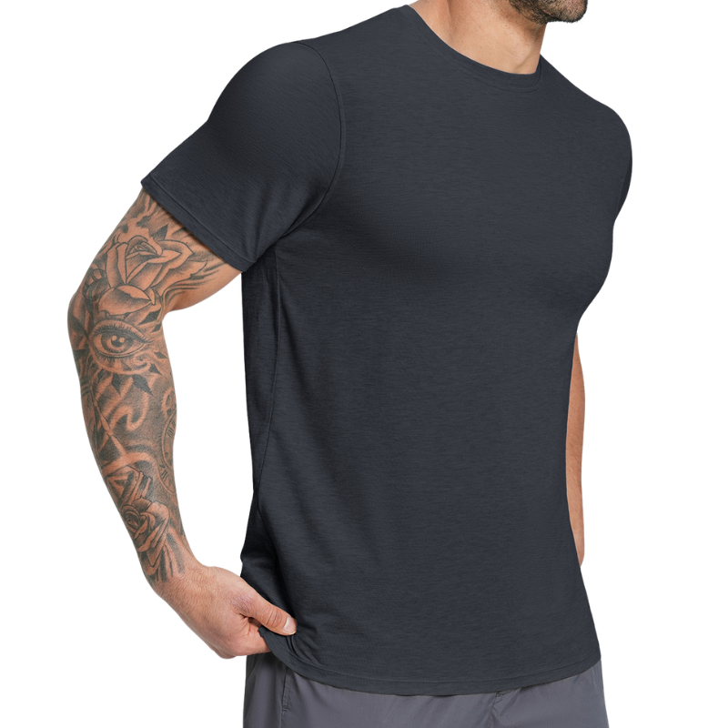 Camiseta lana merino hombre senderismo