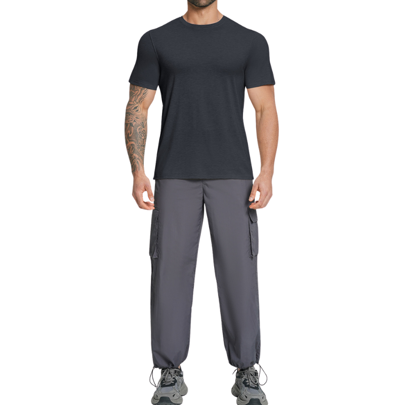 Camiseta lana merino hombre senderismo