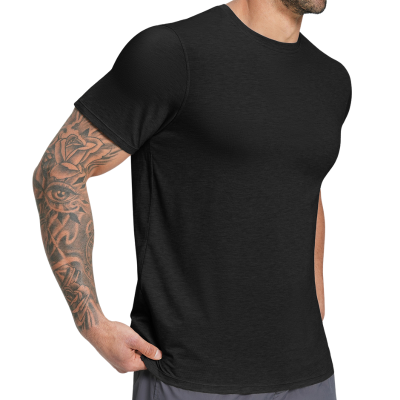 Camiseta lana merino hombre senderismo