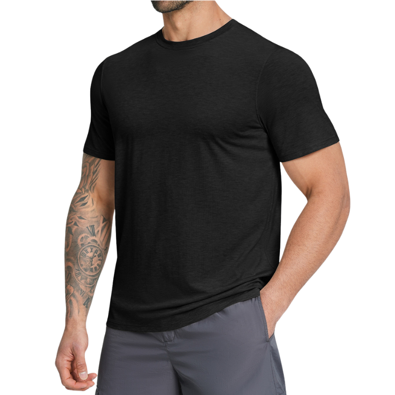 Camiseta lana merino hombre senderismo