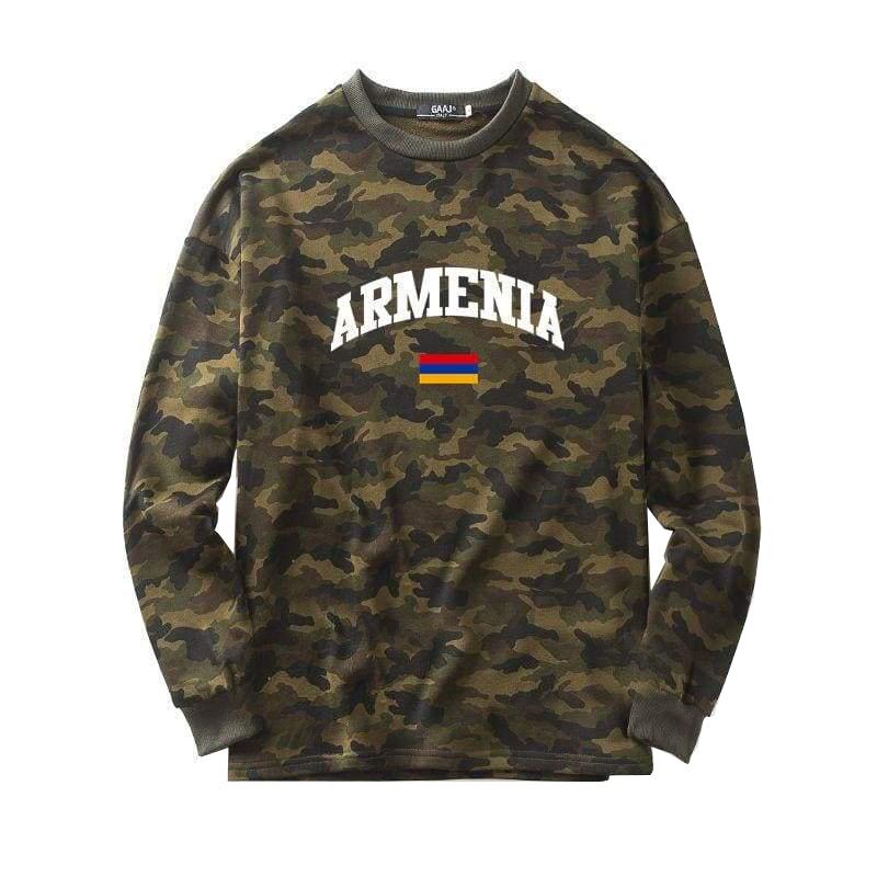 Jersey cuello alto hombre verde militar