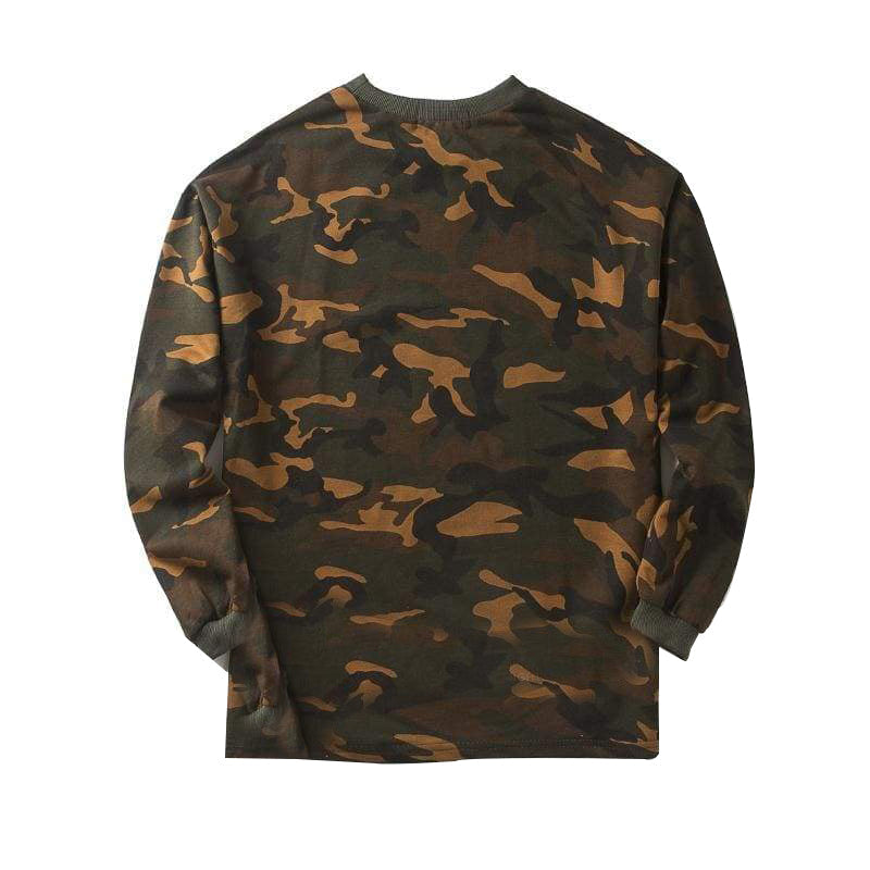 Jersey cuello alto hombre verde militar