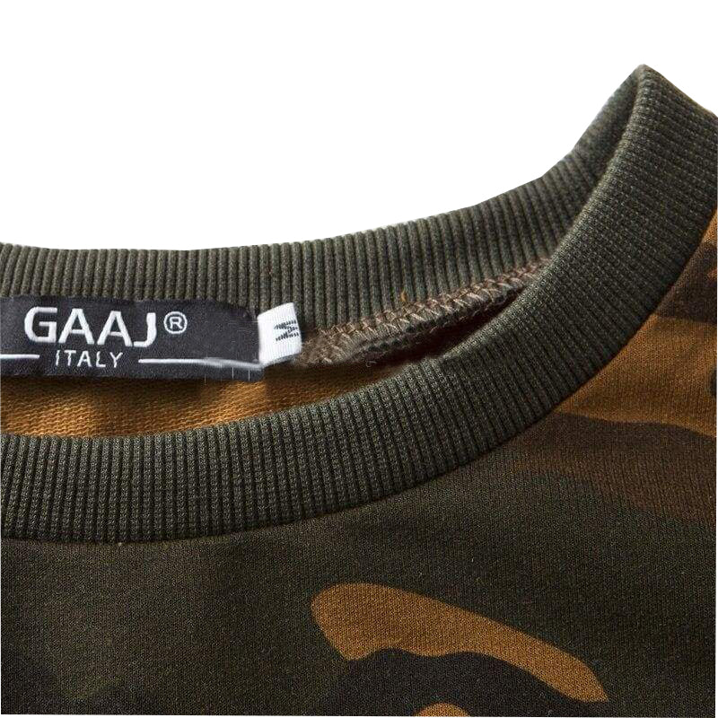 Jersey cuello alto hombre verde militar