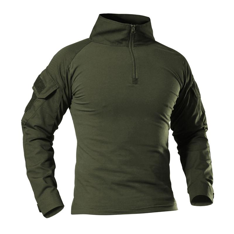 Jersey cuello alto verde militar
