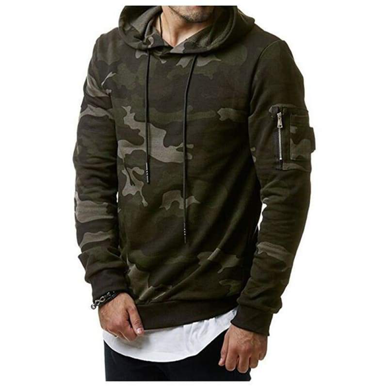 Jersey verde militar hombre