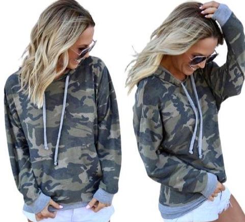 Jersey verde militar mujer