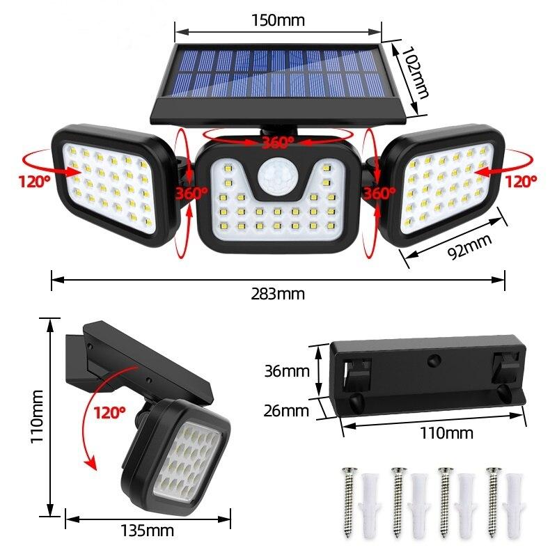 Lamparas led solares de jardin