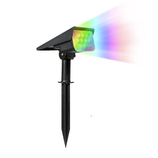 Lamparas solares para jardin de colores