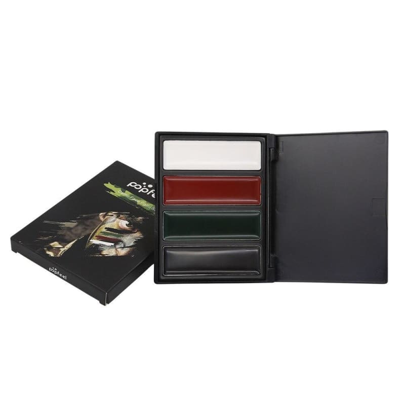 Maquillaje militar para hombre