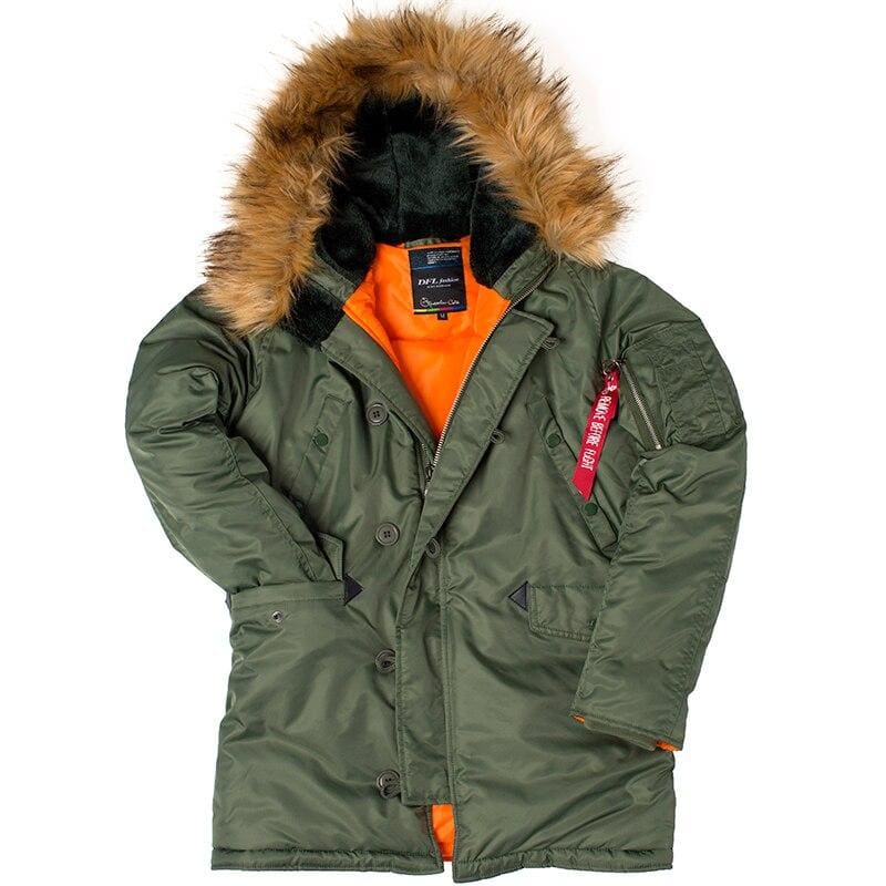 Masculino parka militar