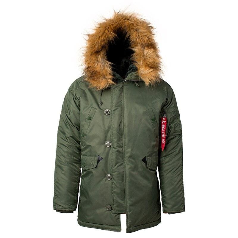 Masculino parka militar