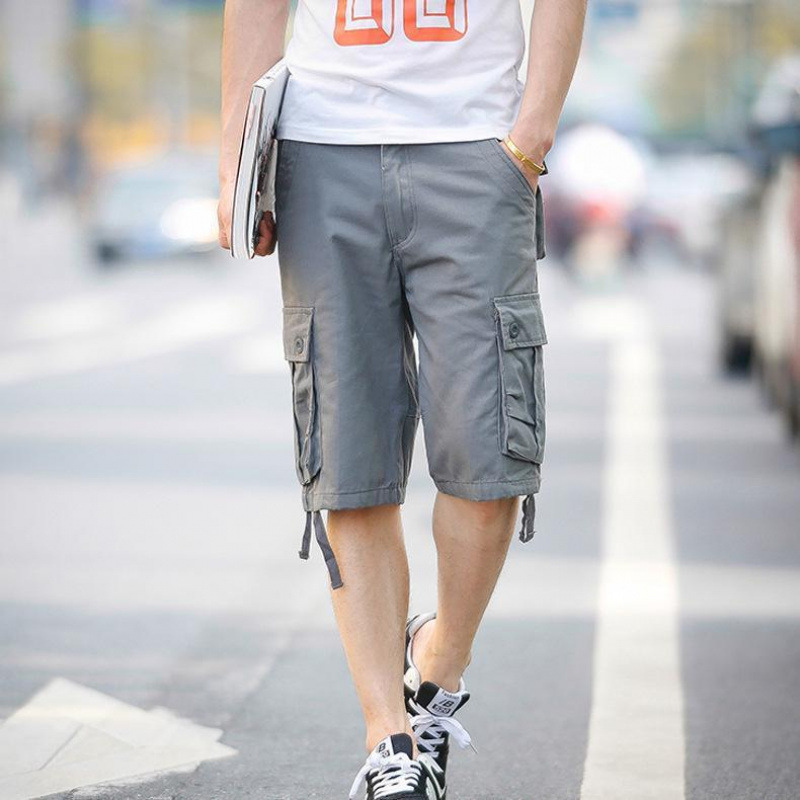Mens cotton cargo shorts