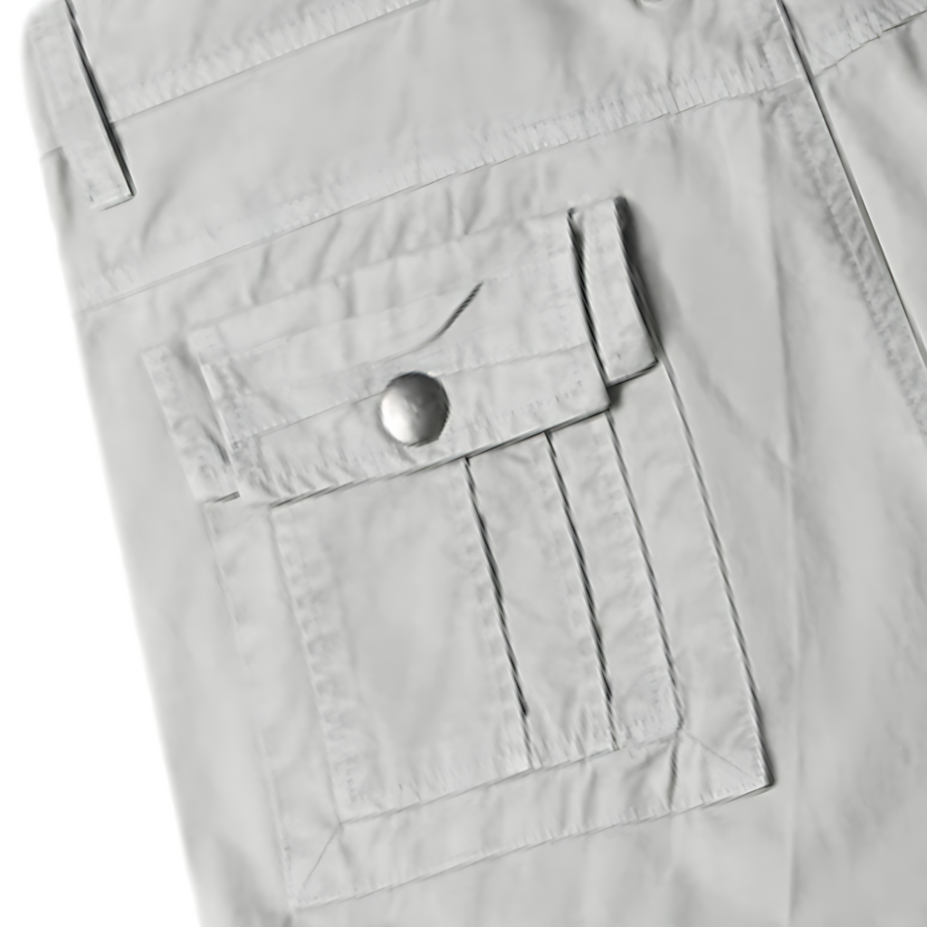 Mens white camo cargo shorts