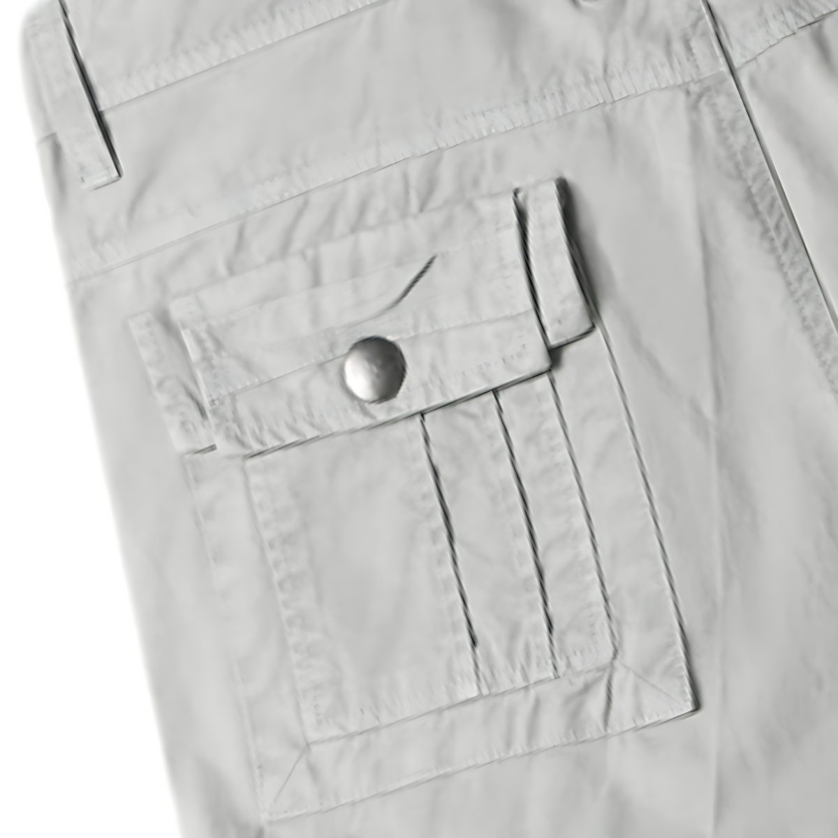 Mens white camo cargo shorts