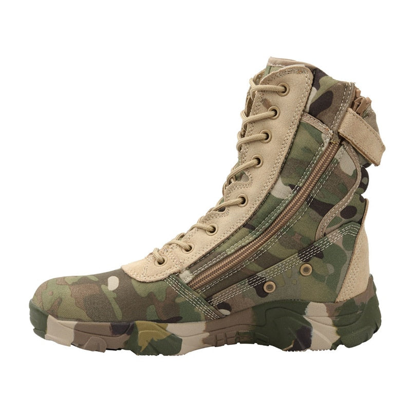Militar botas hombre