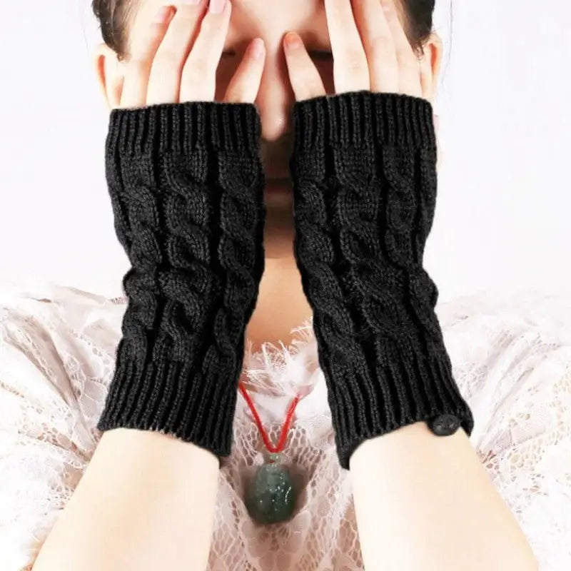Mitaine femme tricot