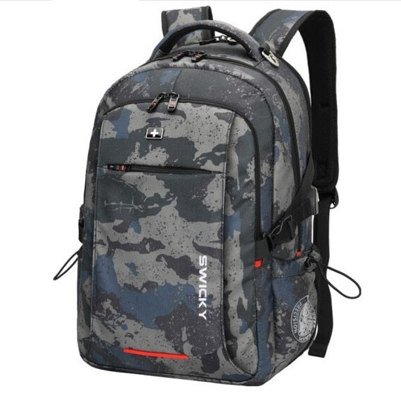 Mochila tactica ejercito suizo camo rojo