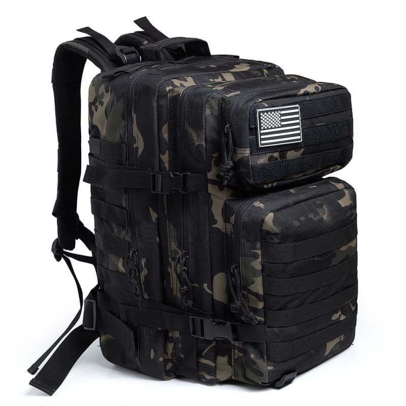 Mochila tactica negra 45 litros