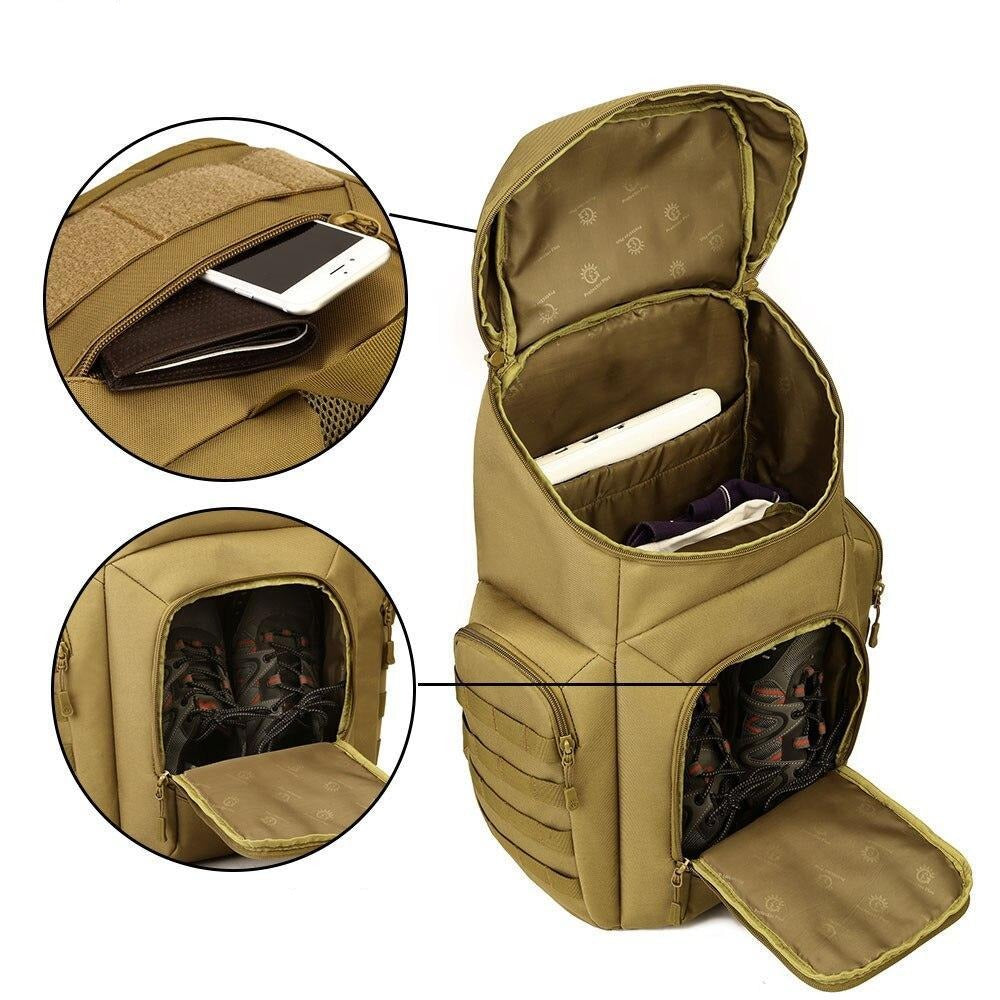 Mochilas verdes militares