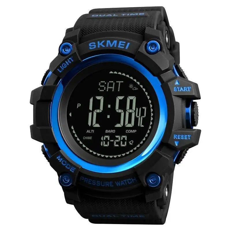 Montre homme sport militaire avec baromètre et boussole