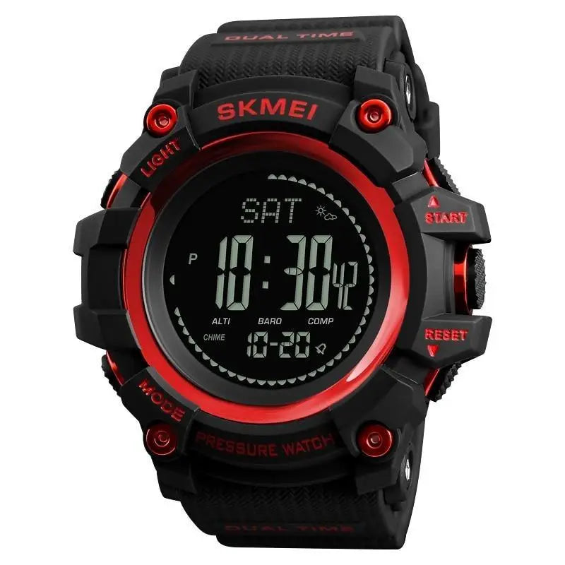 Montre homme sport militaire avec baromètre et boussole