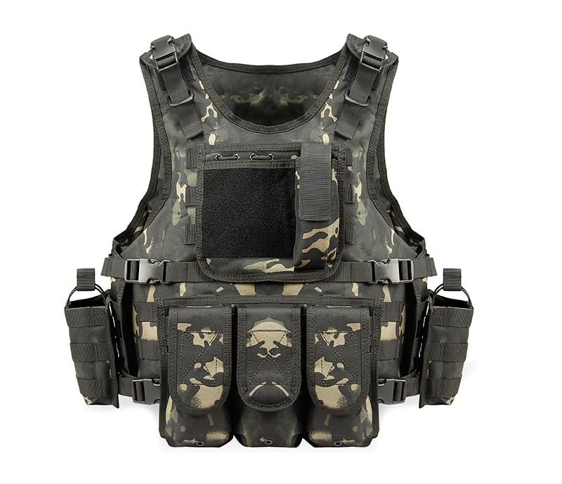 Multi pocket chaleco tactico airsoft