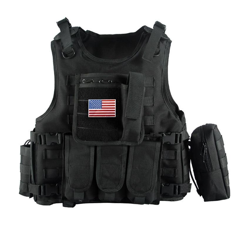 Multi pocket chaleco tactico airsoft