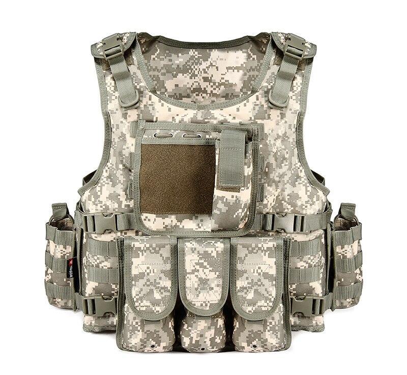 Multi pocket chaleco tactico airsoft