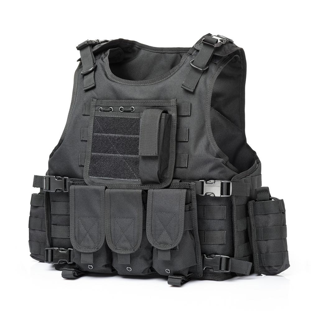 Multi pocket chaleco tactico airsoft