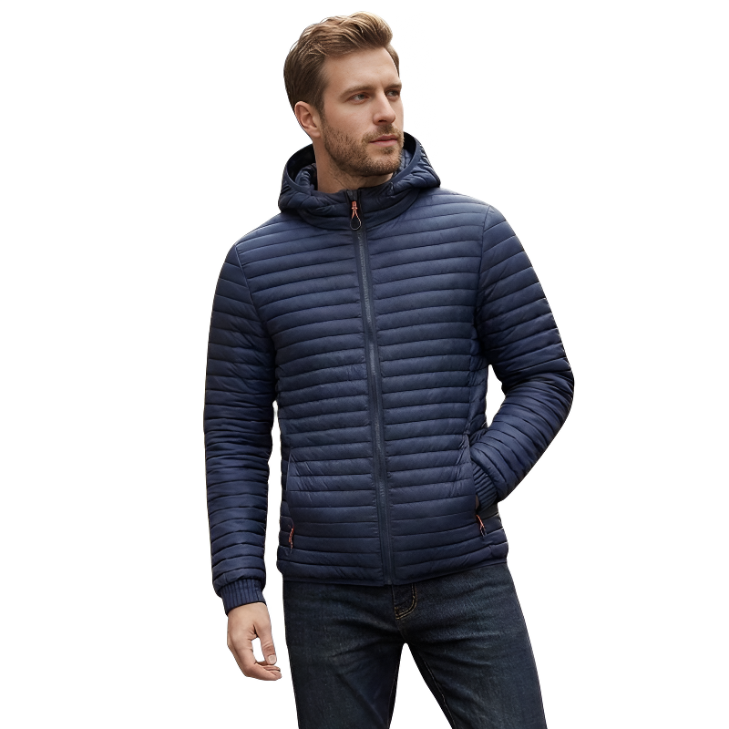Chaqueta abrigada plumas hombre