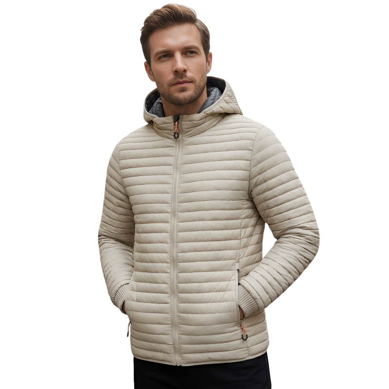 Chaqueta abrigada plumas hombre