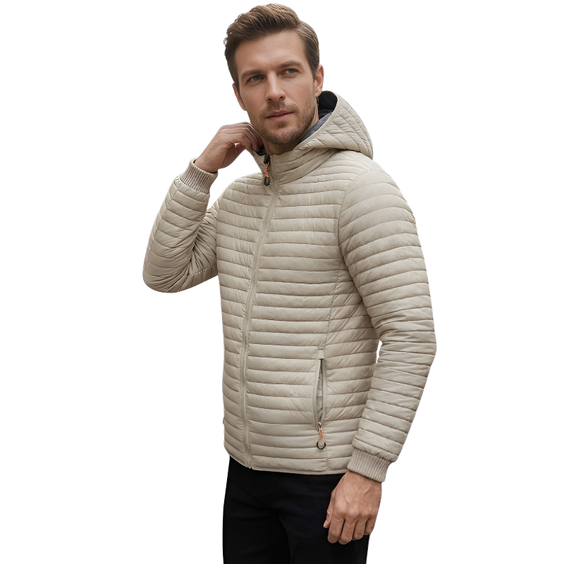 Chaqueta abrigada plumas hombre