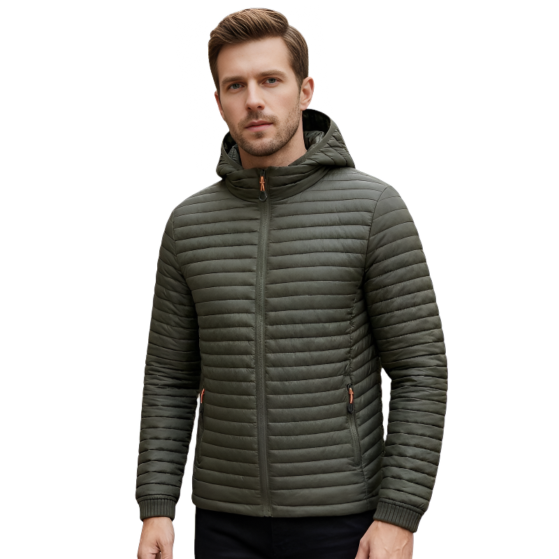 Chaqueta abrigada plumas hombre