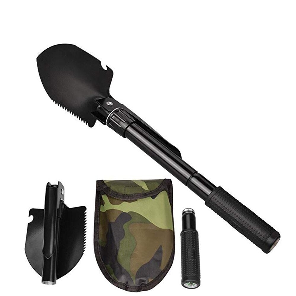 Pala plegable multifuncional militar