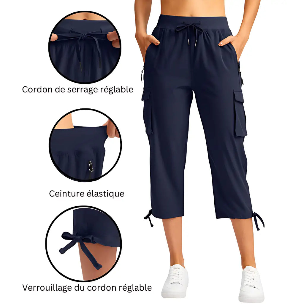 Pantalon 3/4 randonnée femme