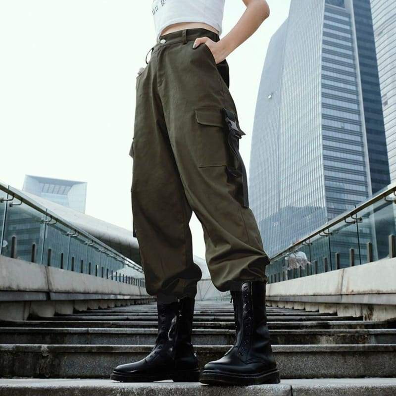 Pantalon camuflaje cargo mujer