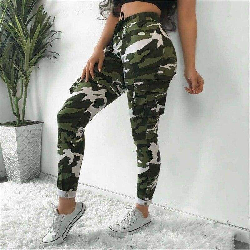 Pantalon camuflaje mujer verde