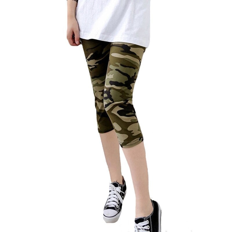 Pantalon corto camuflaje mujer