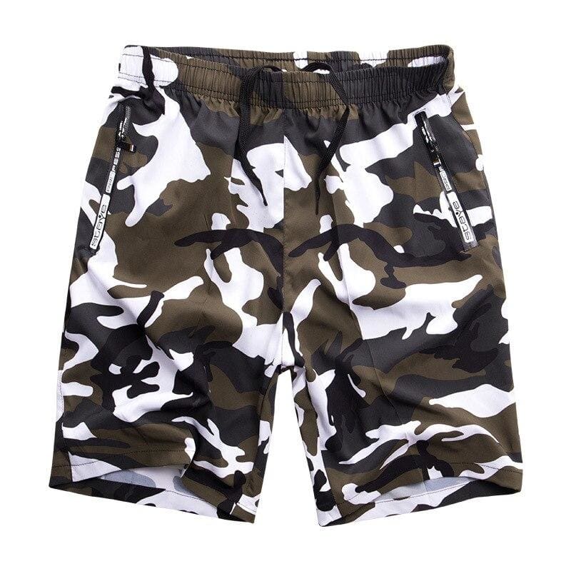 Pantalon corto caqui militar