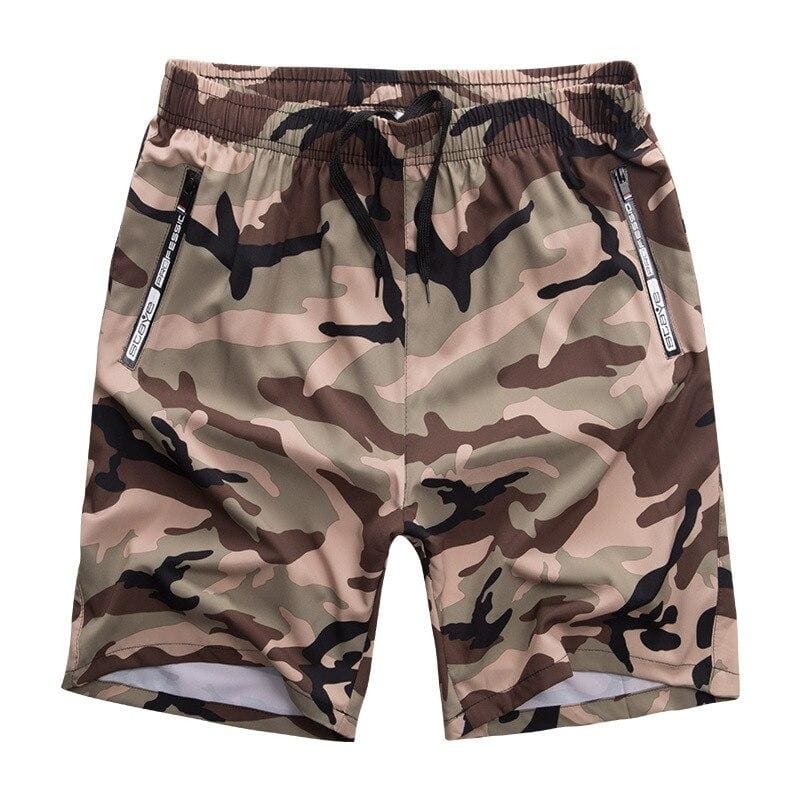 Pantalon corto caqui militar
