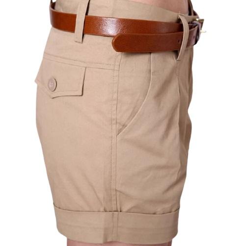 Pantalon corto militar de mujer